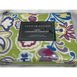 TOMMY HILFIGER Folklore COMFORTER Cover SET NEW! $230 TWIN